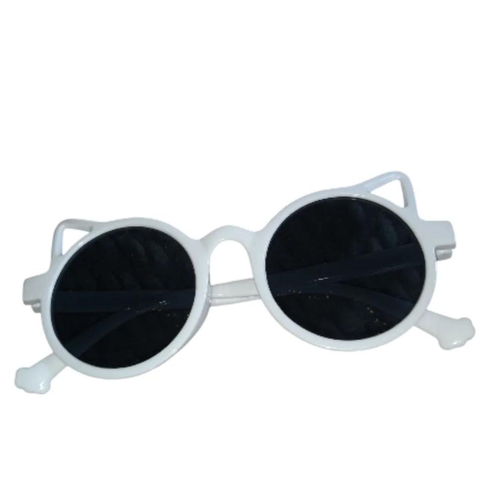 4/$15 White Cat-Eye Round Sunglasses Kids Summer Clothes